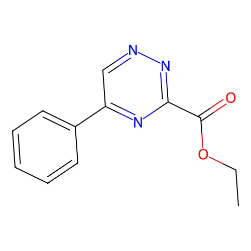 Ethyl 5-phenyl-1,2,4-triazine-3-carboxylate structure