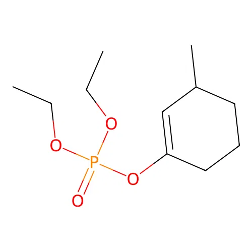 Diethyl (3-methylcyclohexen-1-yl) phosphate structure
