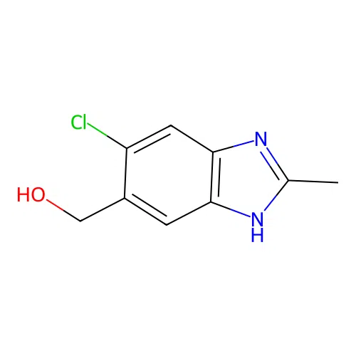 (6-chloro-2-methyl-3H-benzimidazol-5-yl)methanol structure