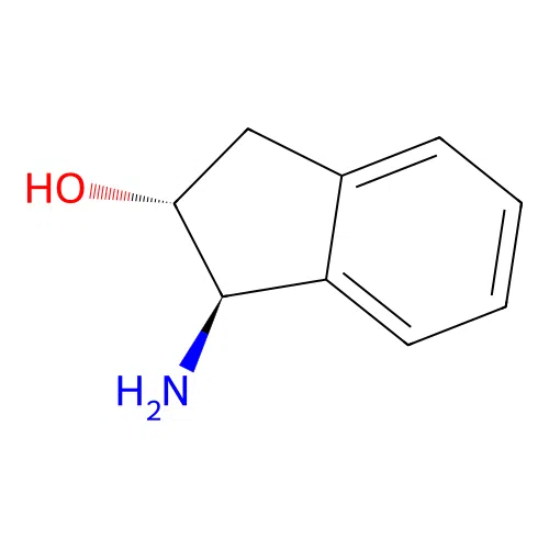 1-Amino-2-indanol, trans-(-)- structure