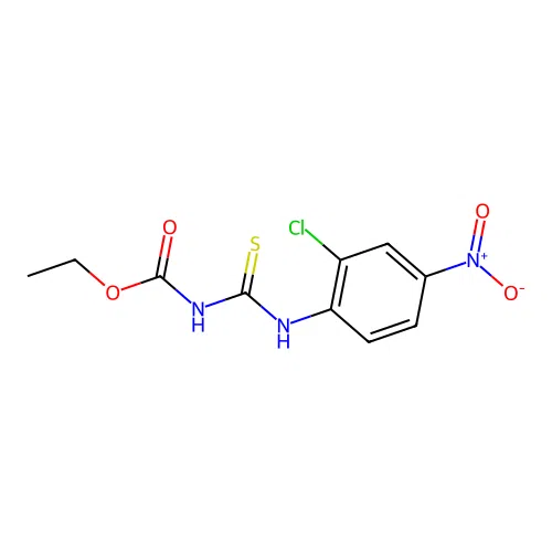 Ethyl (2-chloro-4-nitroanilino)carbothioylcarbamate structure