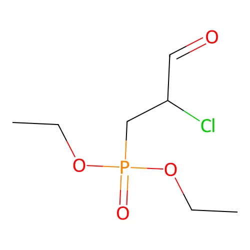 2-Chloro-3-diethoxyphosphorylpropanal structure
