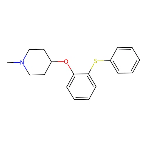 1-Methyl-4-(2-phenylsulfanylphenoxy)piperidine structure