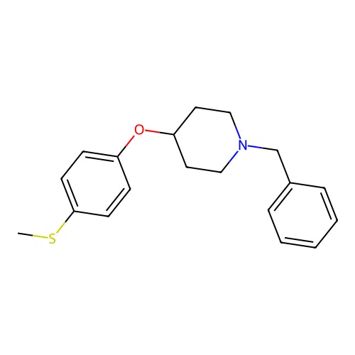 1-Benzyl-4-(4-methylsulfanylphenoxy)piperidine structure