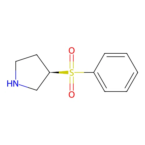 (3R)-3-(Benzenesulfonyl)pyrrolidine structure