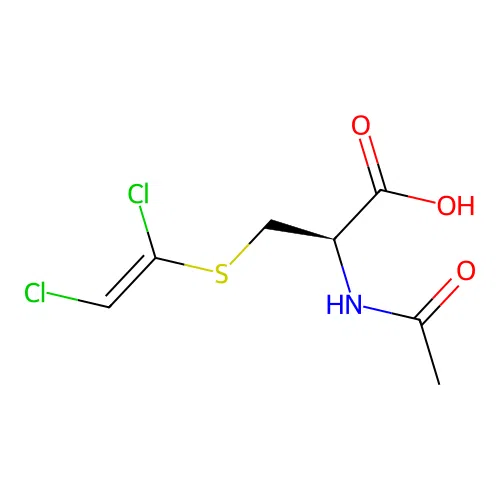 N-Acetyl-S-(1,2-dichloroethenyl)-L-cysteine structure