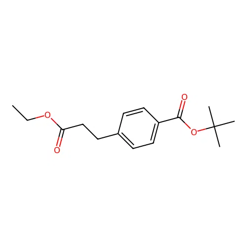 Tert-butyl 4-(3-ethoxy-3-oxopropyl)benzoate structure
