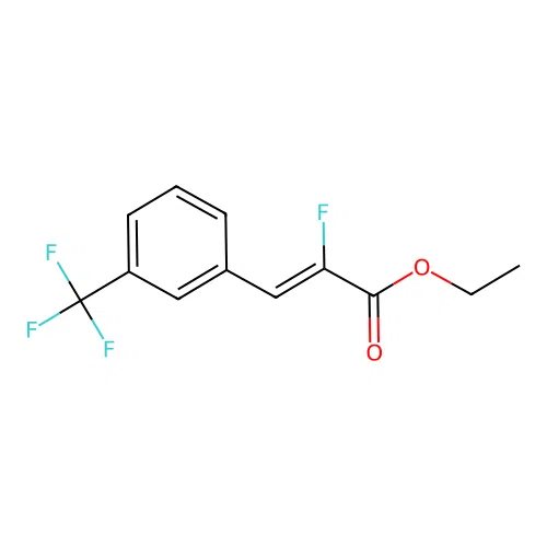 Ethyl alpha-fluoro-3-trifluoromethyi-cinnamate structure