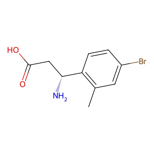 (R)-3-Amino-3-(4-bromo-2-methylphenyl)propanoic acid structure
