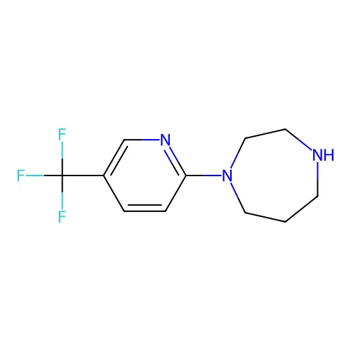 1-[5-(Trifluoromethyl)pyridin-2-yl]-1,4-diazepane structure