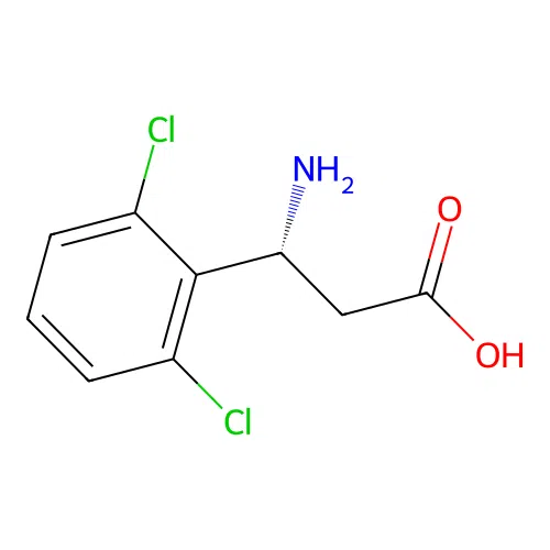 (R)-3-Amino-3-(2,6-dichlorophenyl)propanoicacid structure
