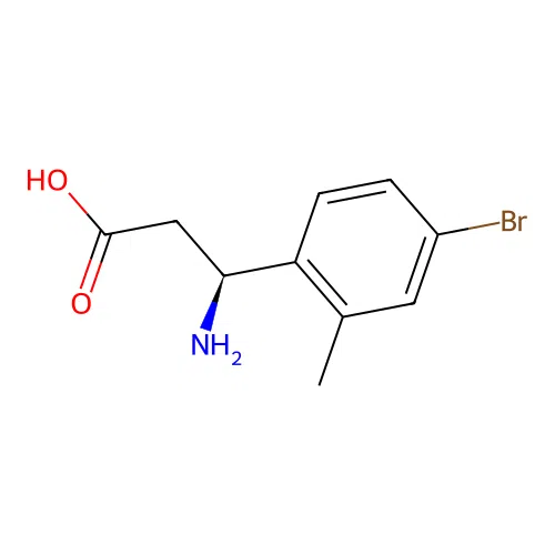 (S)-3-Amino-3-(4-bromo-2-methylphenyl)propanoic acid structure
