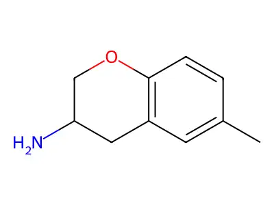 6-Methyl-3,4-dihydro-2H-1-benzopyran-3-amine structure