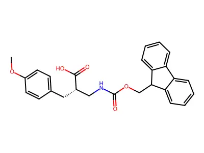 (R,S)-Fmoc-3-amino-2-(4-methoxybenzyl)-propionic acid structure