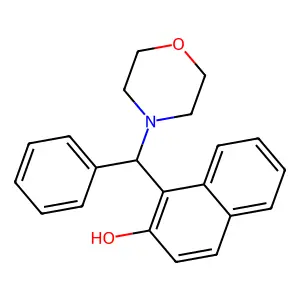 1-[Morpholin-4-yl(phenyl)methyl]-2-naphthol structure