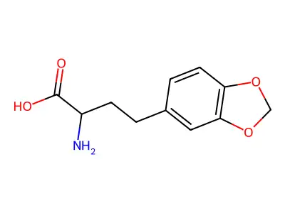 2-Amino-4-(1,3-benzodioxol-5-yl)butanoic acid structure
