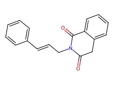 2-(3-phenylprop-2-enyl)-4H-isoquinoline-1,3-dione structure