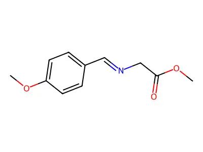 N-(4-Methoxybenzylidene)glycine methyl ester structure