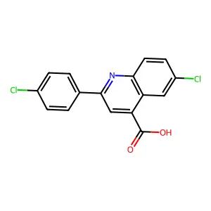 6-Chloro-2-(4-chlorophenyl)quinoline-4-carboxylate structure