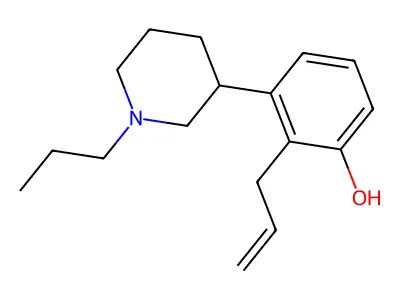 2-(Prop-2-en-1-yl)-3-(1-propylpiperidin-3-yl)phenol structure