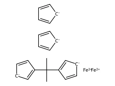 1,1''-Isopropylidenediferrocene structure