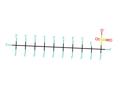 Perfluorodecanesulfonate structure