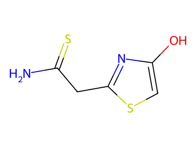 2-(4-Hydroxy-1,3-thiazol-2-yl)ethanethioamide structure