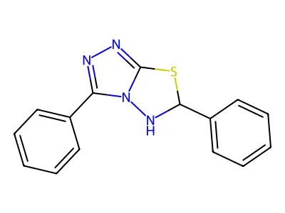 3,6-Diphenyl-5,6-dihydro-[1,2,4]triazolo[3,4-b][1,3,4]thiadiazole structure