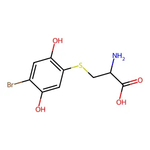 2-bromo-5-cystein-S-ylhydroquinone structure