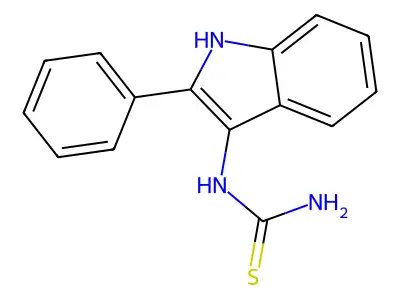 (2-Phenyl-1H-indol-3-yl)thiourea structure