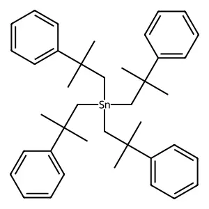 Stannane, tetrakis(2-methyl-2-phenylpropyl)- structure