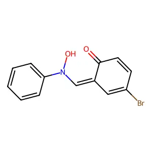 (NZ)-N-[(5-Bromo-2-hydroxyphenyl)methylidene]-N-oxidoanilinium structure
