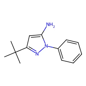 3-tert-butyl-1-phenyl-1H-pyrazol-5-amine structure