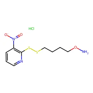 1-(Aminooxy)-4-((3-nitro-2-pyridyl)dithio)butane structure