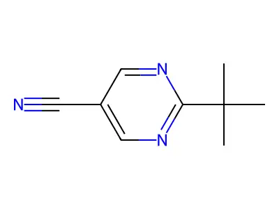 2-(Tert-butyl)pyrimidine-5-carbonitrile structure