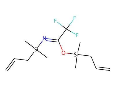 [dimethyl(prop-2-enyl)silyl] N-[dimethyl(prop-2-enyl)silyl]-2,2,2-trifluoroethanimidate structure