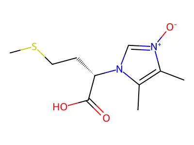 (2S)-2-(4,5-dimethyl-3-oxidoimidazol-3-ium-1-yl)-4-methylsulfanylbutanoic acid structure