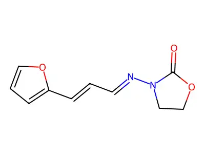 2-Oxazolidone, 3-(3-furyl-2-propenylideneamino)- structure