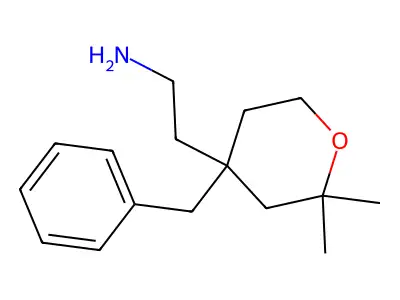 2-(4-Benzyl-2,2-dimethyl-tetrahydro-pyran-4-yl)-ethylamine structure