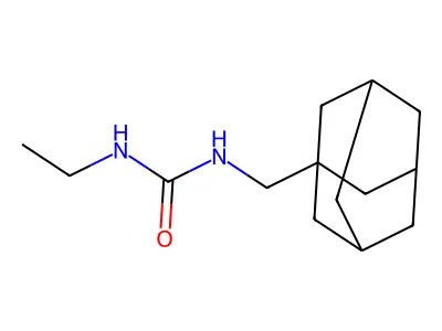 1-(1-Adamantylmethyl)-3-ethylurea structure