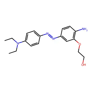 2-(2-Amino-5-(4-diethylaminophenyl)diazenylphenoxy)ethanol structure
