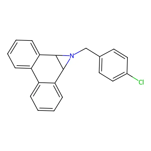 1-[(4-Chlorophenyl)methyl]-1a,9b-dihydro-1H-phenanthro[9,10-b]azirene structure