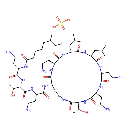Colistin sulfate (USP:JAN) structure