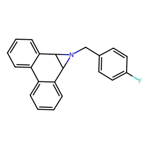 1-((4-Fluorophenyl)methyl)-1a,9b-dihydro-1H-phenanthro(9,10-b)azirine structure