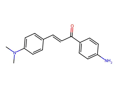 2-Propen-1-one, 1-(4-aminophenyl)-3-[4-(dimethylamino)phenyl]- structure