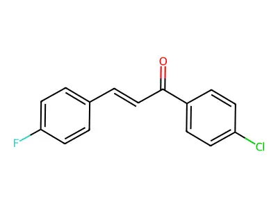 4'-Chloro-4-fluorochalcone structure