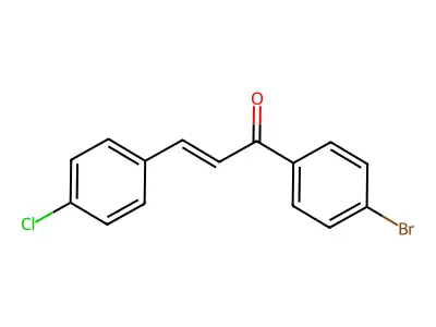 1-(4-Bromophenyl)-3-(4-chlorophenyl)prop-2-en-1-one structure