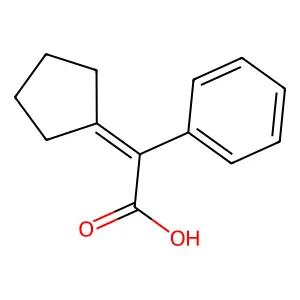 2-Cyclopentylidene-2-phenylacetic acid structure
