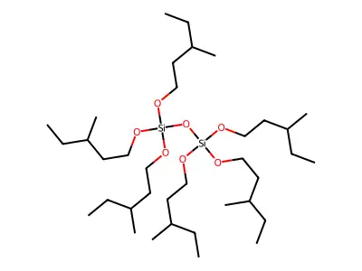 Silicic acid (H6Si2O7), Si,Si,Si,Si',Si',Si'-hexakis(3-methylpentyl) ester structure