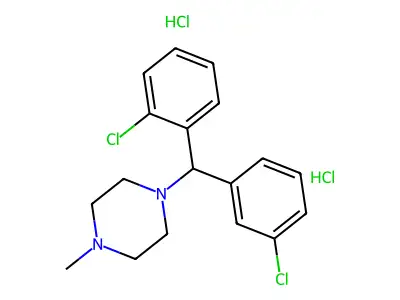 1-(2,3'-Dichlorobenzhydryl)-4-methylpiperazine dihydrochloride structure